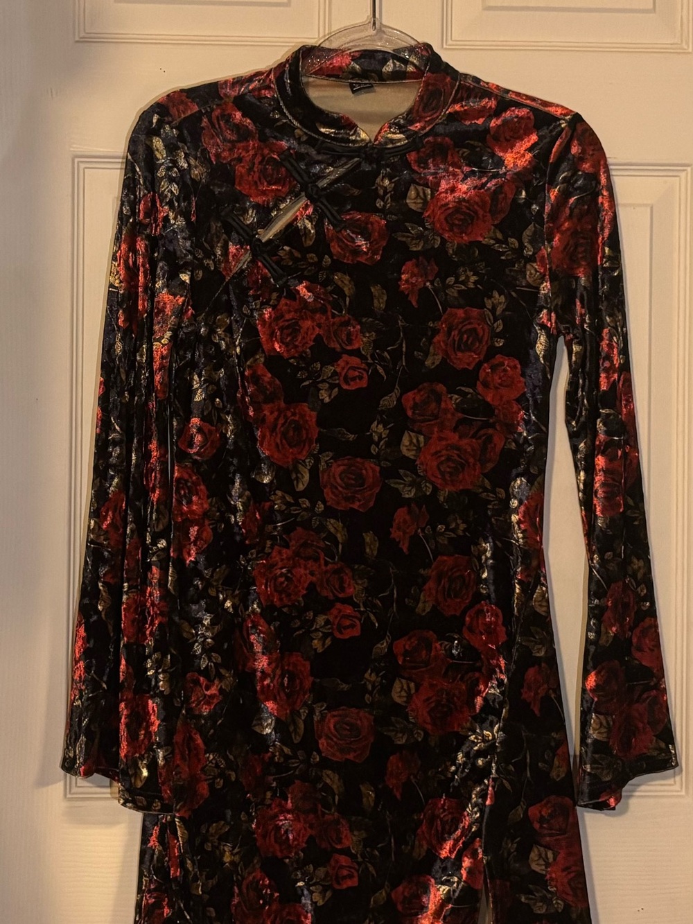 Velvet Floral Dress